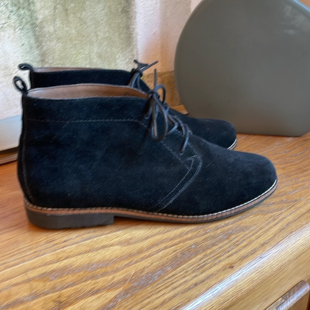👔 White Mountain black suede lace up desert boots: - Picture 3 of 6